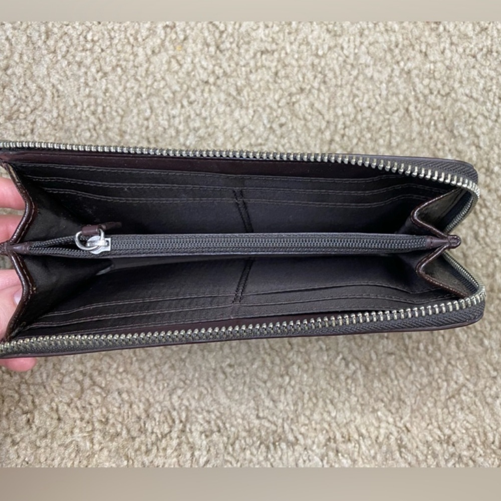 Coach Darcy Patent Leather Accordion Zip Wallet - Picture 3 of 3